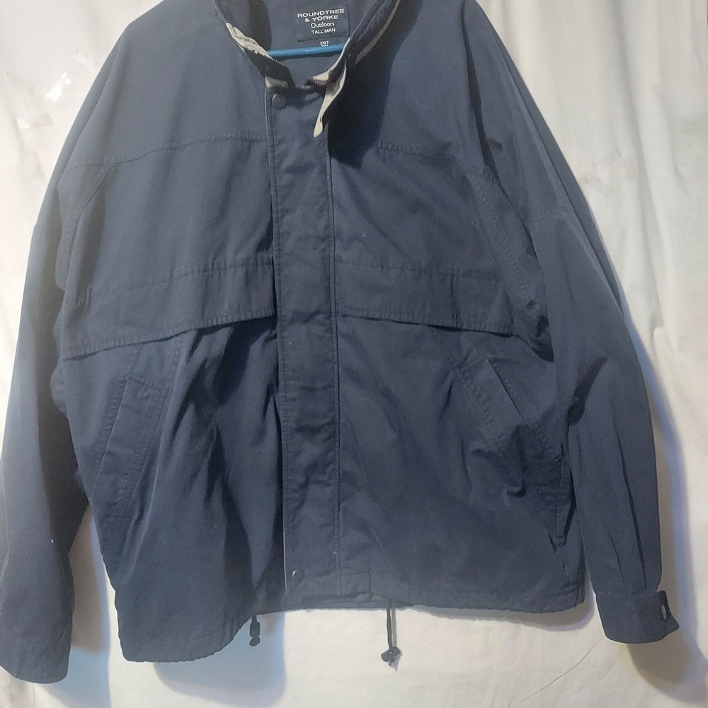 Men's ROUNDTREE & YORK Outdoors Tallman 2XLT Navy Blue Jacket